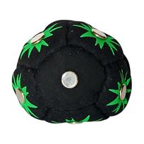 Tradicinio retro stiliaus Hacky Sack pėdų maišelis 6 cm skersmens, patvarus zomšos medžiagos su metaliniais kniedėmis, skirtas pėdų koordinacijai ir įgūdžių lavinimui