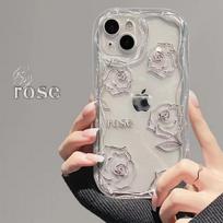 Rose Line Anti-Fall Phone Case for iPhone 13/14/15 Pro/16 Plus/17 Pro Max - Stylish Protection for Girls iPhone 17