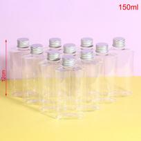10vnt. 50/150ml vandens tušti plastikiniai buteliukai svečiams, daugkartinio naudojimo, nešiojami, vakarėlio dovana, kelioninis konteineris, makiažo dozatorius 150ml