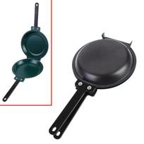 Double Sided Folding Pancake Pan Non Stick Frying Pan Breakfast Pan Waffle And Cake Frying Pan Household Kitchen Cookware žalia