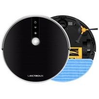 LIECTROUX C30B roboto dulkių siurblys AI žemėlapio maršrutas, atmintis, ypač išmanusis skaidinys, „WiFi“ programa, 6000 Pa siurbimas, elektrinis vandens bakas, šlapia šluostė APP juoda