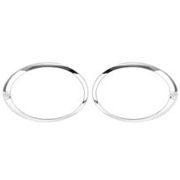 Automobilio priekinių žibintų apdailos žiedai, rėmelio gaubtas BMW Mini Cooper R55 R56 R57 2007-2015 51137149905 51137149906 Padengtas sidabru