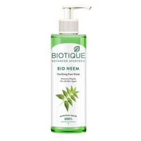 Biotique Fresh Neem Pimple Control Face Wash| Ayurvedic  |100% Botanical Extracts| Suitable for All Skin Types | 200mL white