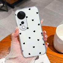 Compatible For Vivo V40 V50 Lite S19 iQOO Z9S T3 Pro V40E Y19S Case Fashion Cute Rabbit Clear Soft Liquid Silicone TPU Shockproof Phone Covers Bumpers Vivo V40 5G