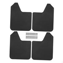 4 Pieces Car Mudguard Mudflaps Front and Rear Set Auto Accessories Easily Install Flexible Vehicle juoda