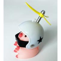 Cute Pig Helmet Handlebar Accessory 5pcs PVC Motor Scooter Decoration Gift balta