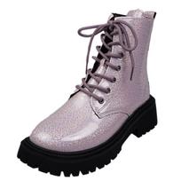 Lucyever Lakuotos odos aulinukai moterims 2024 Punk Goth Spalvoti Motociklininko Botas Moteriški Madingi Storu padu Šnūruojami Batai 39 black