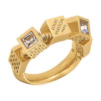 Louis Vuitton Striped Design Ring Women jewelry Gold MA070S Basic Packaging-Dust Bag+Box,S
