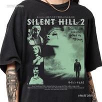 s retro bootleg style Silent Hill Tshirt James Sunderland Topt horror game pure cotton loose fit unisex fashion casual top S
