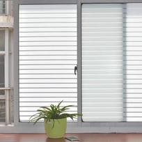 Matiniu langu plėvelė Privatumui Statinio prilipimo Stiklo lipdukas Anti-UV Anti-Glare Dekoratyvinė plėvelė Namams Biurui Vonios kambariui 0.45*2m white