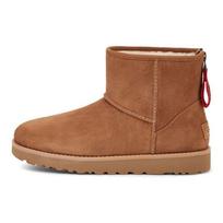 UGG Moteriški Klasikiniai Itin Maži Batai Kaštoninės Spalvos Suede Odos Su Kailiu Pamušalu Įslystami Žieminiai Batai 1122671-CHE 36