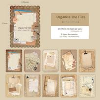 Timeless Floral Hollow-Out Journal Decoration Paper