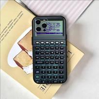 Juokingas Stilingas C-Skaičiuotuvas Telefono Dėklas Silikoninis Minkštas IPhone 17,16,15,14,13,12,11,XS,Plus Pro Max iPhone17 gray
