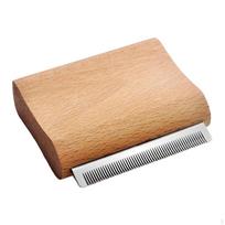Horse Brush Curry Comb Hairs Remover Professional Pet Hair Removal Tool Deshedding Grooming for 7.5cmx6.9cmx2.2cm beige
