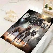 Pitbull Carpet Rug for Living Room Bedroom Home Sofa Decoration,Kids play Non-slip Floor Mat 40x60cm( 15x23in )