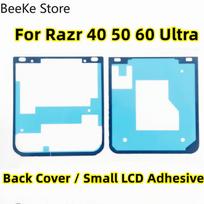 2/5Pcs For Motorola MOTO Razr 40 50 60 Ultra Front Small LCD Display Adhesive Back Battery Cover Housing Sticker Glue Tape 2 Pcs Sticker