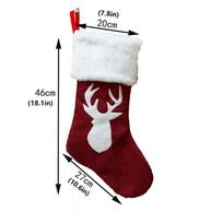 4pcs Christmas Sock Gift Bag Linen Holder Stockings Decorations Holiday Party Supplies New Year Christmas Day other