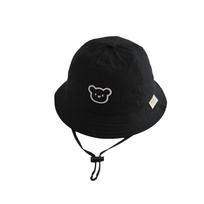Sunscreen Baby Sun Hat Pure Cotton Panama Sun Hat Unisex Baby Bucket Hat  Beach Wear juoda
