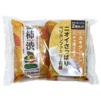 Pelican Family Persimmon Tannin Soap 80g x 2, 3-Pack Japanese Kakishibu Body Cleansing Bar for Daily Refreshing Care
