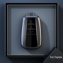 Titanium Gray for Toyota Prius Camry Corolla C-HR CHR RAV4 Prado Remote Smart 2 3 Button Car Key Case Cover Holder Accessories