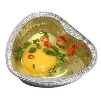 100Pcs Cookware Aluminum Tin Foil Baking Pans Heart/Round/Square Non-stick Tinfoil Tray Disposable 100ml Baking Cup Tray Egg