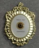 Vintage Champagne Colored Doorbell Home Room Vintage Atmosphere Decoration Accessories Door Hanging Decoration Creative Doorbell (as the picture,20x14cm)
