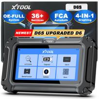 ES JAV Vietinis sandėlis XTOOL D6S Nemokamas atnaujinimas Automobilio skaitytuvas 2026 Diagnostikos skaitytuvas Europos automobiliui OBDii kodų skaitytuvas su 30+ atstatymų 5.45" Battery Powered