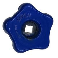 Deguonies cilindro vožtuvo rankenėlės keitimas argono balionams 8mm Mėlynas metalas