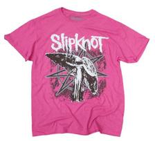 Vyriški marškinėliai SLIPKNOT UNISEX GRAFINIAI MARŠKINĖLIAI DYDIS DIDELIS 100 % Medvilnė XXL pink