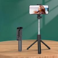 Wireless Bluetooth Selfie Stick Tripod Stand with Fill Light Remote Shutter Tripod