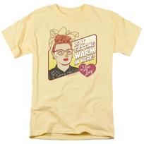 I Love Lucy Warm In Here Logo T-shirt Lucy Mens Licensed Classic TV Banana XL