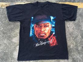 50 Cent Bulletproof Front Black Men  Christmas Tshirt Unisex T-Shirt XL