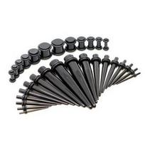 Acrylic ear expander black tip cone anti-allergic ear expansion body piercing jewelry