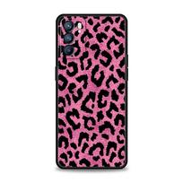 „Tiger Leopard Print“ gėlė, skirta „Oppo Reno7 Reno6 Pro Plus A54 5G“ telefono dėklui Rasti X6 X5 A53 A52 A9 A15 A95 A17 A16 A76 A74 dangtelį Oppo Find X6 black