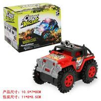 Export Cartoon Electric Dump Car, Children'S Play Stunt Car Flip Jeep Farmer Police Car, Toy Car