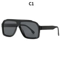 Women's sunglasses, retro large-frame square sunglasses, male and female pilot sunglasses.