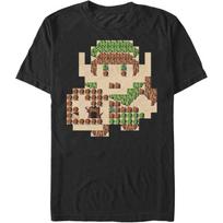 Fifth Sun Men's Nintendo Zelda 8-Bit Map Link T-Shirt L juoda