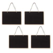 4 Wooden Pot Blackboard Garden er Flower Labels Price Tags Sign Sticks Wall Hanging Label Board #2