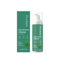 OceAura švelnus alavijo vyriškas depiliacinis putplastis - 100 ml white