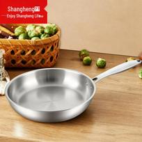 Shangheng 304 Stainless Steel Coating-Free Frying Pan