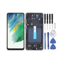 For Samsung Galaxy S21 FE 5G SM-G990B TFT Material LCD Screen Digitizer Full Assembly with Frame, Not Supporting Fingerprint Identification (Black)