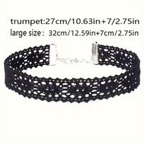 Punk Gothic Black Lace Choker Elegant Fashion Sexy Necklace Jewelry Romantic Design Accessory For Women Girls
