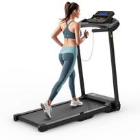 2.5HP Folding Treadmill 12KM/H Foldable Home Fitness Equipment LCD Walking Running Treadmill for Home With APP Bluetooth