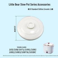 Ceramic Replacement Lid for Electric Slow Cooker/Double Boiler