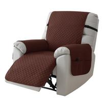 1 Seater Quilted Recliner Cover Relax Single Armchair Sofa Mat Pets Kid Anti-Slip Home Sofa Slipcover Furniture Protector 1 Seat