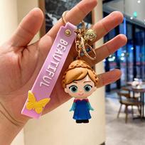 Disney Animacinis Princess Elsa Mielas Automobilio Raktų Pakabukas Snieguolės Figūrėlė Kuprinės Pakabukas Motociklo Raktų Pakabukas Dekoratyviniai Aksesuarai