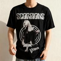 Scorpions - In Trance Short Sleeve Cotton Black All Size Unisex Shirt S black