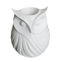 3D Printed Owl Pen Holder 2 in 1 Flower Vase Desk Organizer Cute