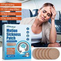 South Moon Carsick lipdukai Carsick Airsick Seasick Ausų šaknų šventyklos lopas Gaivus kelionės Carsick lipdukai 1 Pack/36pcs