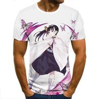3D T-Shirt Demon Slayer Nezuko Clothing Men Women Children Short Sleeve Cool Tees Fashion Casual Summer Boy Girl Kids Streetwear XS brown